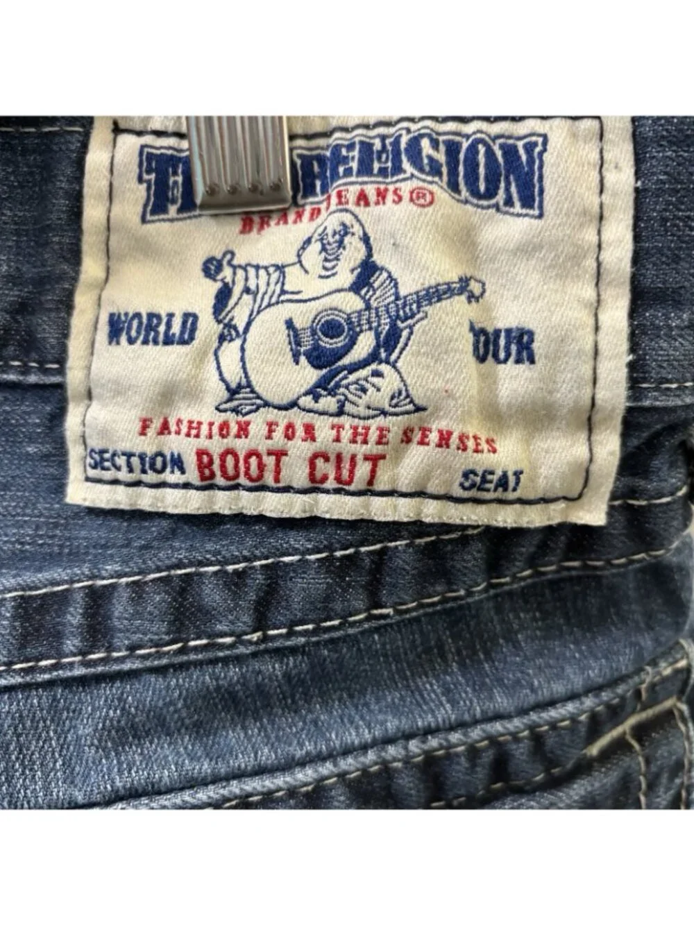 True Religion Vintage Style Bobby Jeans  Bootcut Men 33 Baggy Low Rise